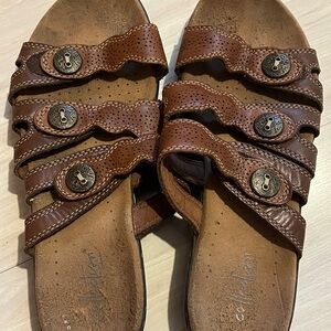 Clarks Brown Sandals Size 8